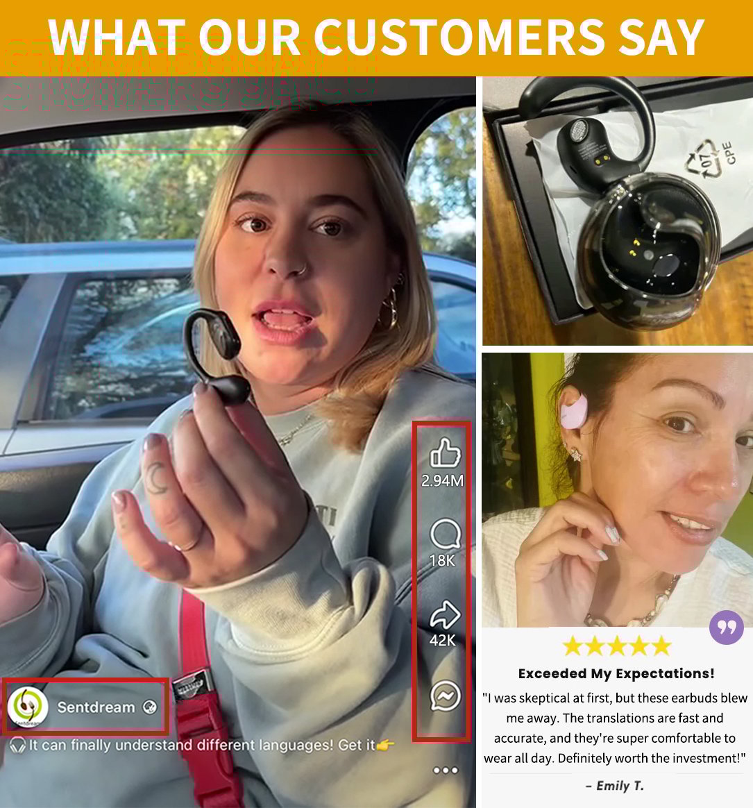 🏆#1 Best Seller ⏰LAST DAY 💎AI Translation Wireless OWS Bluetooth5.4 Earphones (Fit iOS & Android)