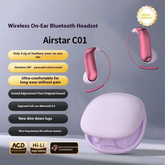 Bluetooth Earbuds with Comfortable Ear Hooks, IPX5 Waterproof