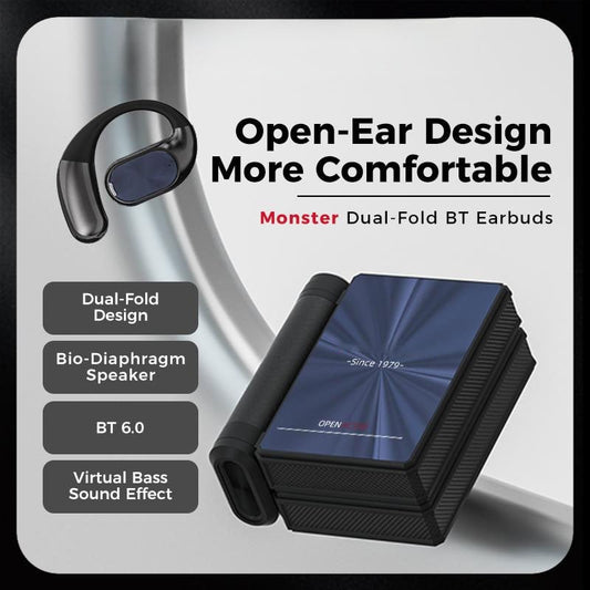 Headphones Bluetooth with Dual-Fold Design