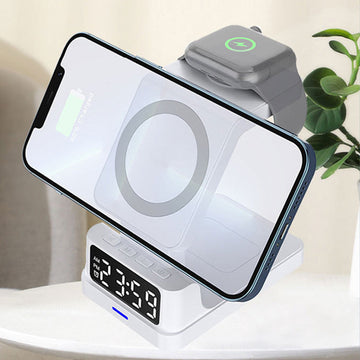 Multi-Function Magnetic Charger with Clock Display