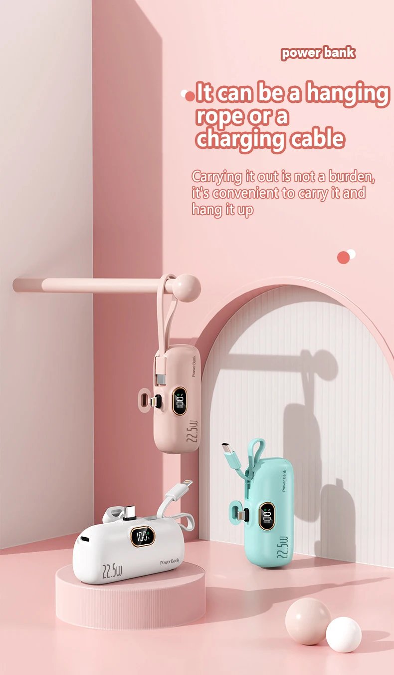 🔥🔥5000mAh Mini Portable Charger Power Bank for phone