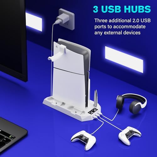 All-in-One PS5 Cooling & Charging Stand