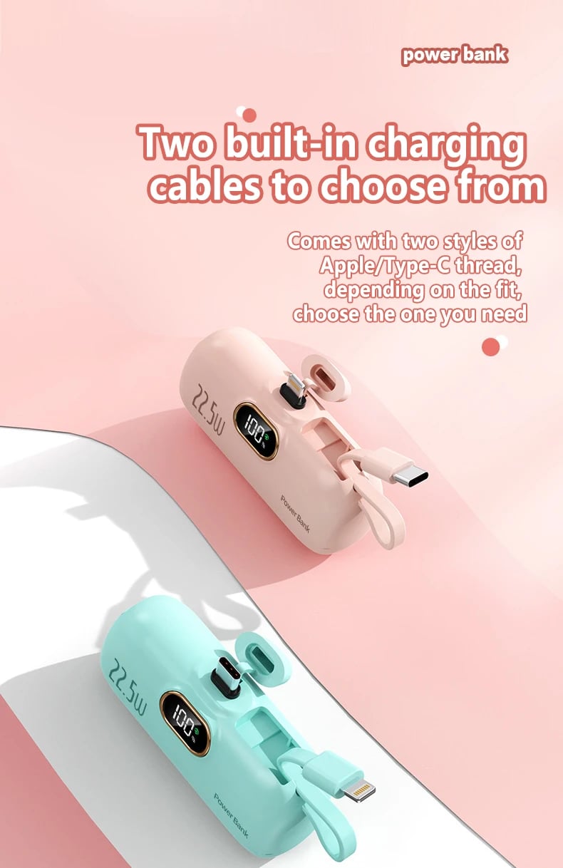 🔥🔥5000mAh Mini Portable Charger Power Bank for phone