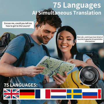 🏆#1 Best Seller ⏰LAST DAY 💎AI Translation Wireless OWS Bluetooth5.4 Earphones (Fit iOS & Android)